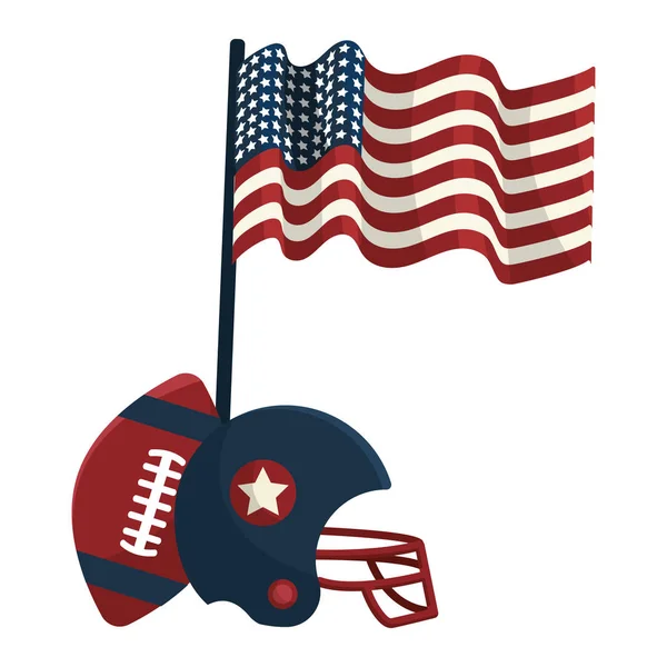 Conception de football américain — Image vectorielle