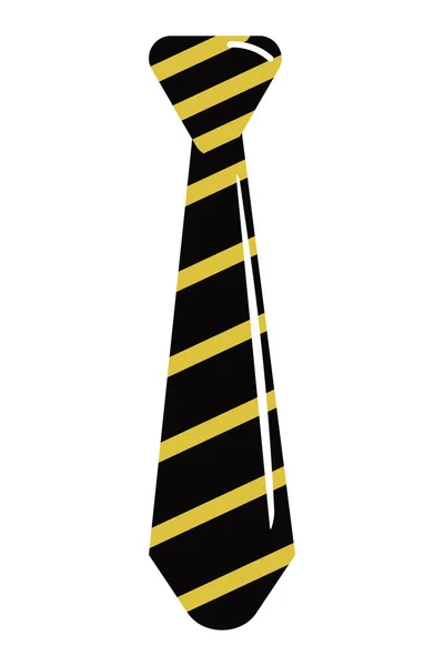 Cravatta isolata a strisce — Vettoriale Stock