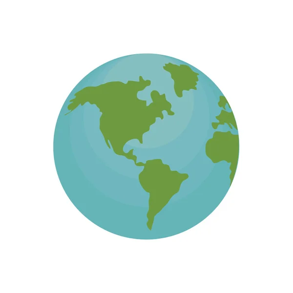 Projeto global da geografia do planeta terra — Vetor de Stock