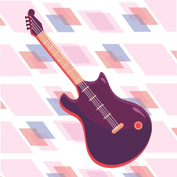 Icône guitare électrique — Image vectorielle