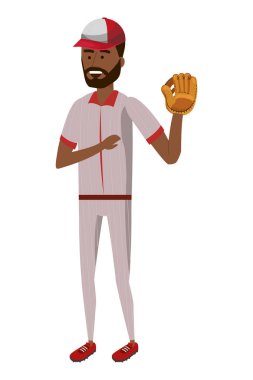 Beyzbol oyuncu çizgi film