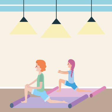 Kadınlar Yoga uygulamak uygun