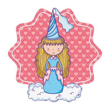 sevimli sihirli Prenses çizgi