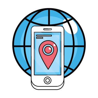 teknoloji smartphone çizgi film