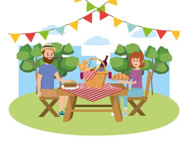 Çift ve piknik