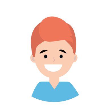 Genç adam gülümsüyor