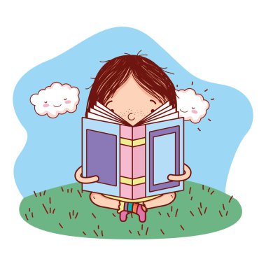 çocuk çocuk açık havada çizgi film