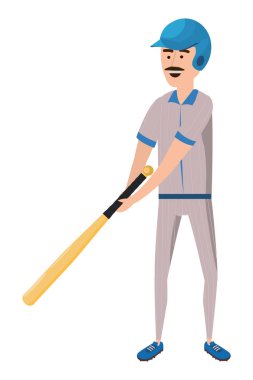 Beyzbol oyuncu çizgi film