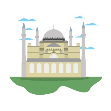 Taj mahal Hindistan ve güzel bulutlar