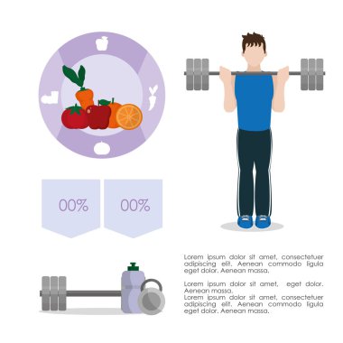 Sağlıklı alışkanlıkları Infographic