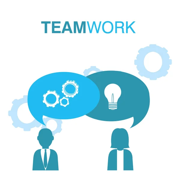 Konsep kerjasama tim bisnis - Stok Vektor