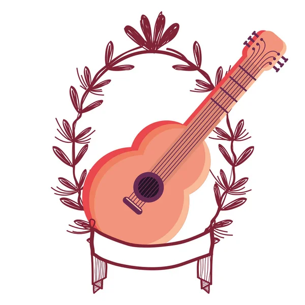 Instrumento de música desenho animado — Vetor de Stock