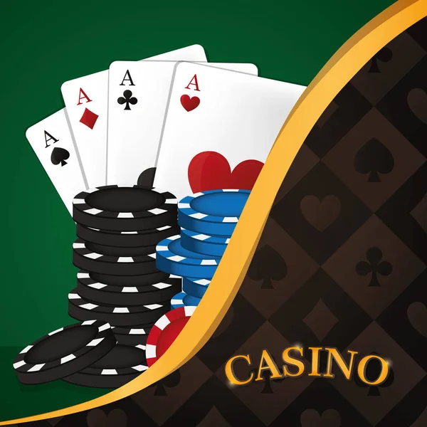 Casino de ocio juego — Vector de stock