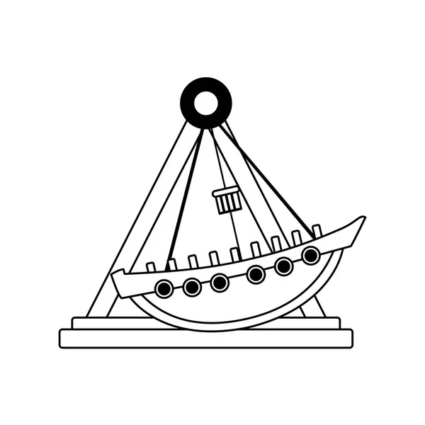 Линейно-механическая игра на корабле — стоковый вектор
