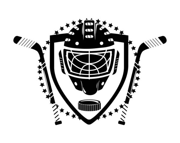 Lední hokej kreslený — Stockový vektor