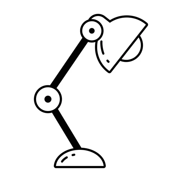 Skrivbord lampa cartoon — Stock vektor