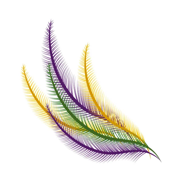 Élégant dessin animé plume — Image vectorielle