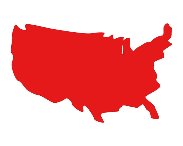 アメリカ合衆国地図デザイン — ストックベクタ