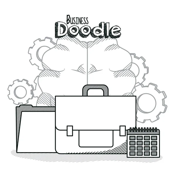 Conceito de doodle de negócios —  Vetores de Stock