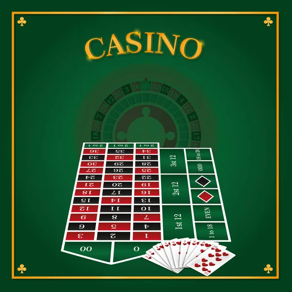 Kasino hra koncept — Stockový vektor