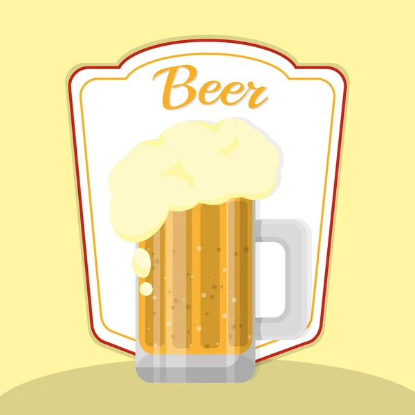 Piwo zimny napój — Wektor stockowy