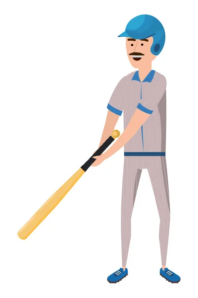 Baseball player cartoon — Stock Vector