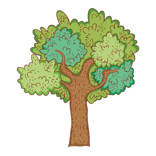 Çizim ağaç doğa — Stok Vektör