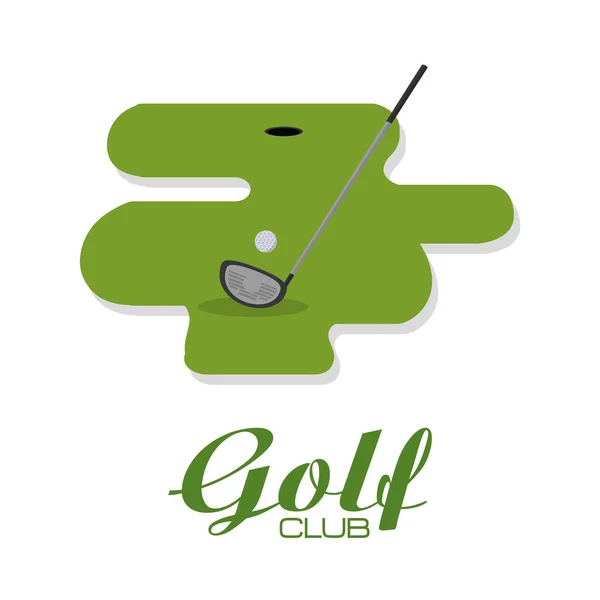 Golfe clube esporte —  Vetores de Stock