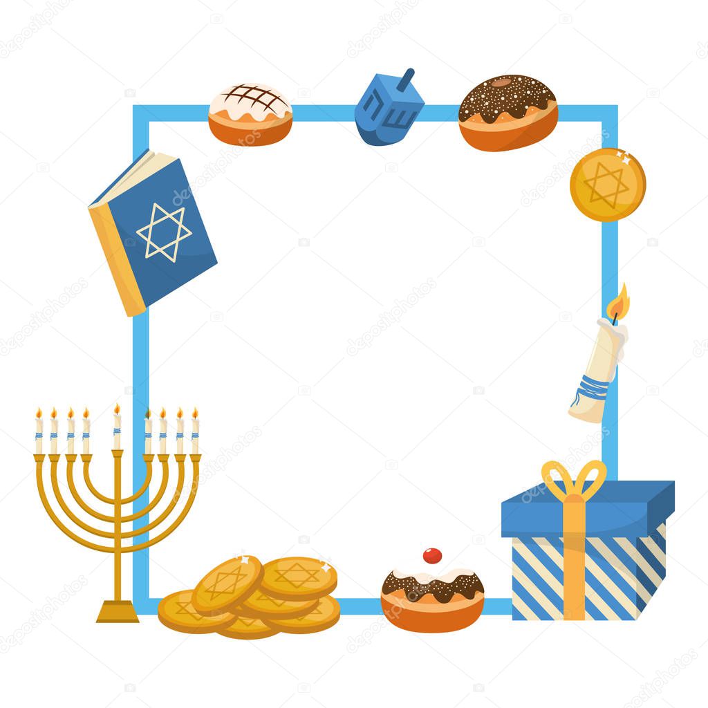 hanukkah party cartoon