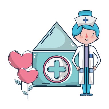 Kadın doktor ve tıbbi karikatürler