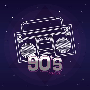 Pop art karikatür radyo