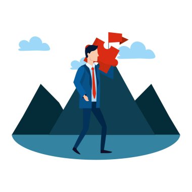 başarılı bir iş adamı avatar çizgi film