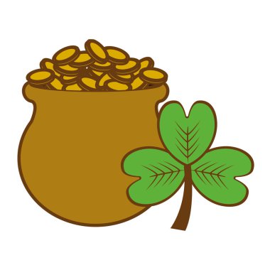 St patricks günü yonca ve paralar Tasarla