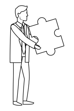 başarılı bir iş adamı avatar çizgi film