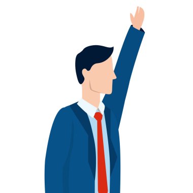 başarılı bir iş adamı avatar çizgi film