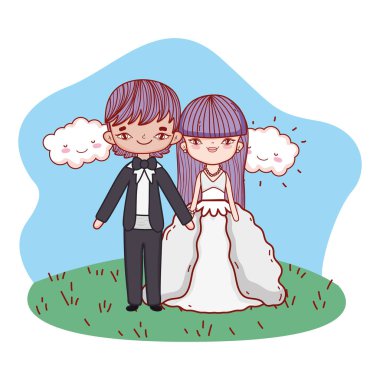 düğün portre karikatür