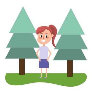 Tatlı kız çizgi filmi.