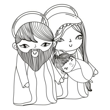 Noel nativity sahne karikatür