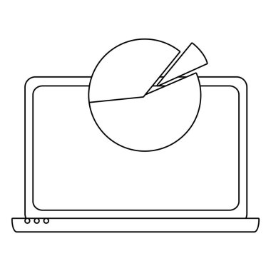 İş grafiği ve siyah beyaz kar