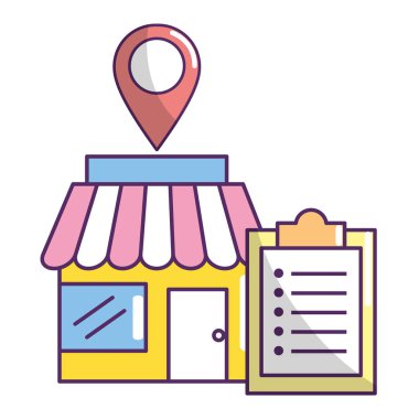 e-ticaret mağaza online çizgi film