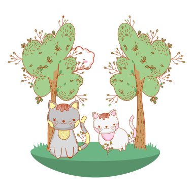 Kitty cat açık havada çizgi film