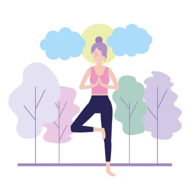 kadın ve yoga