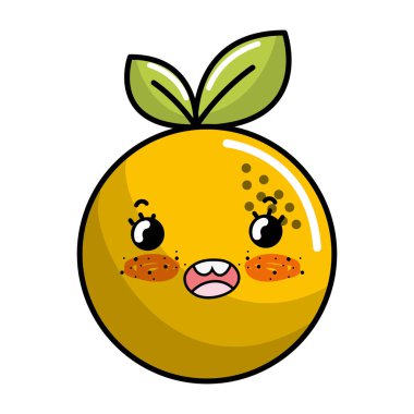 Yalıtılmış turuncu meyve tasarım