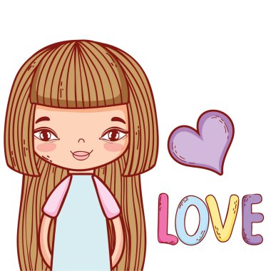 Küçük kız şirin çizimler