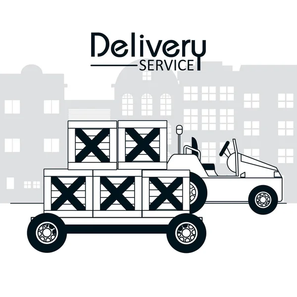 Concept de service de livraison — Image vectorielle