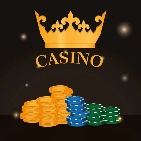 Conceito de jogo Casino — Vetor de Stock