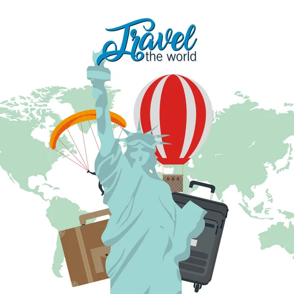 Travel the world — Stock Vector