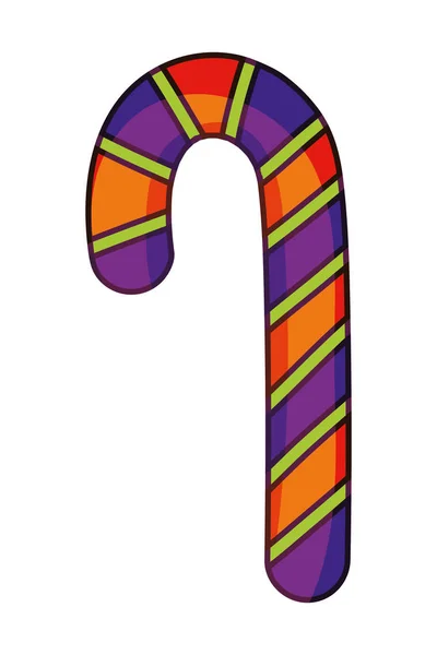 Délicieux bonbons bâton de marche collation — Image vectorielle