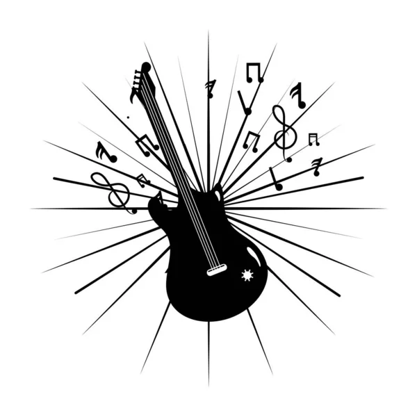 Music instrument cartoon — Stock Vector