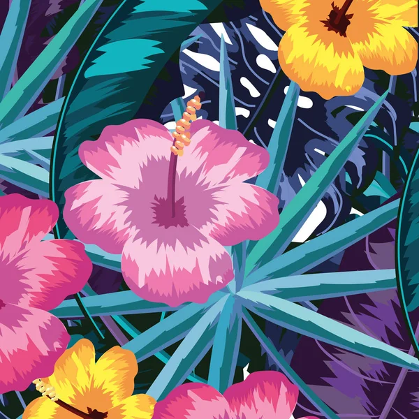 Бесшовный цветочный рисунок — стоковый вектор